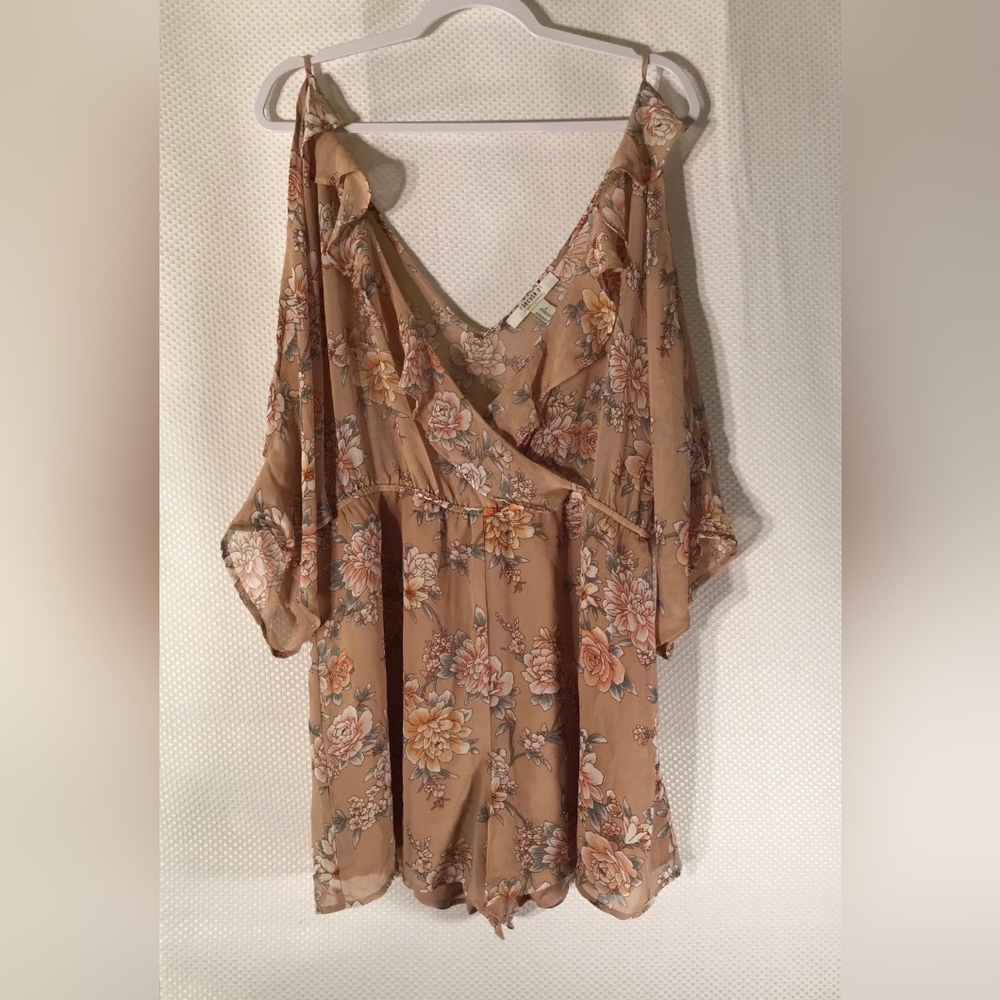 Floral V-Neck Women Top